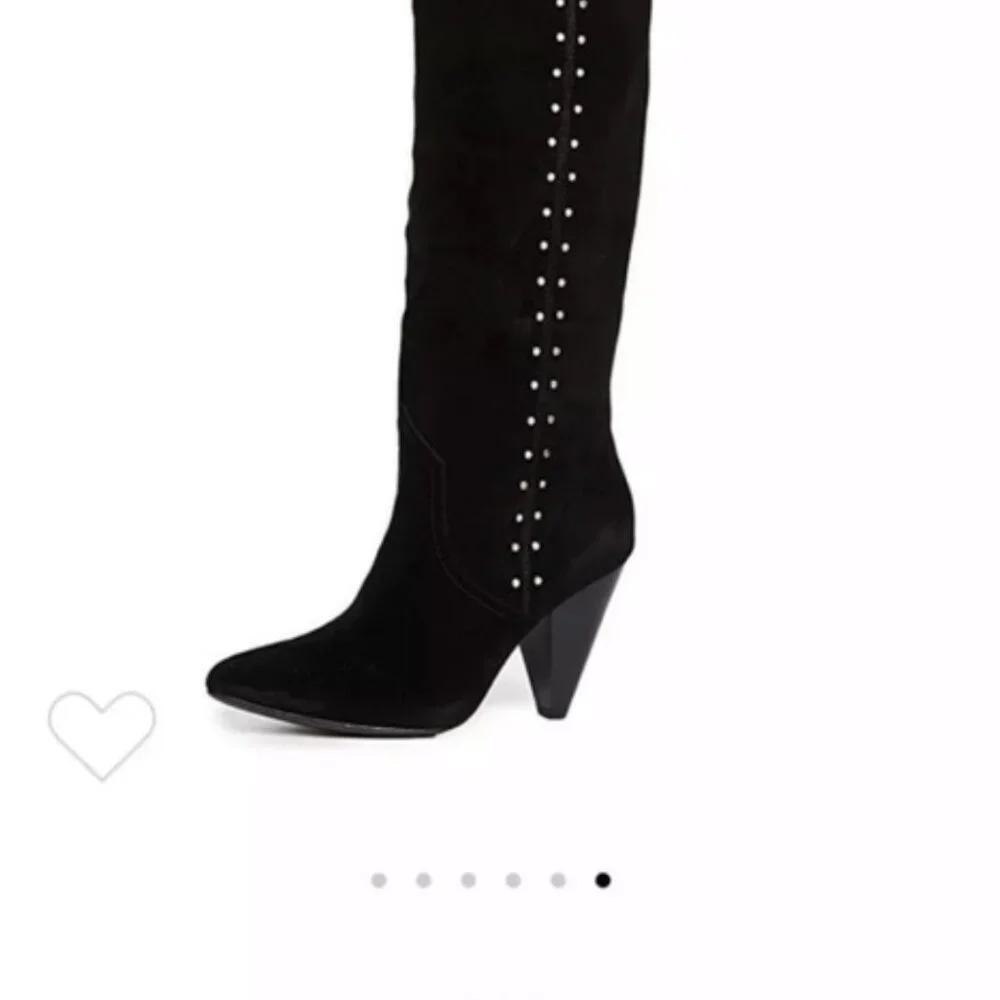 Joie Gallison Slouch OTK Tall Boots Black "Brand New with Box" 39 - Picture 2 of 6